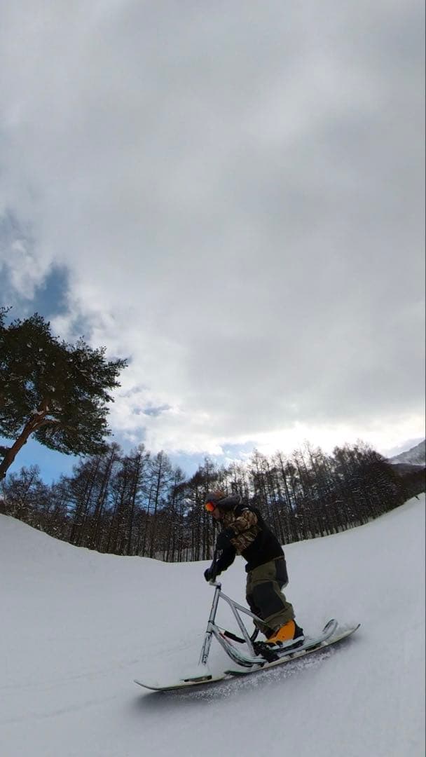 送料込み！　スノースクート　メッキフレーム　非貫通ブッシュ