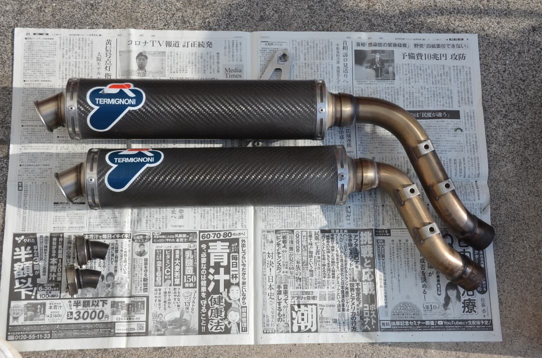 ducatiモンスターS4R.S4RS用テルミニョーニスリップオンマフラー