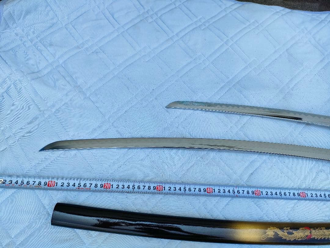 G*W様 模造刀 2本セット　龍　黒鞘 金 コスプレ　日本刀レプリカ