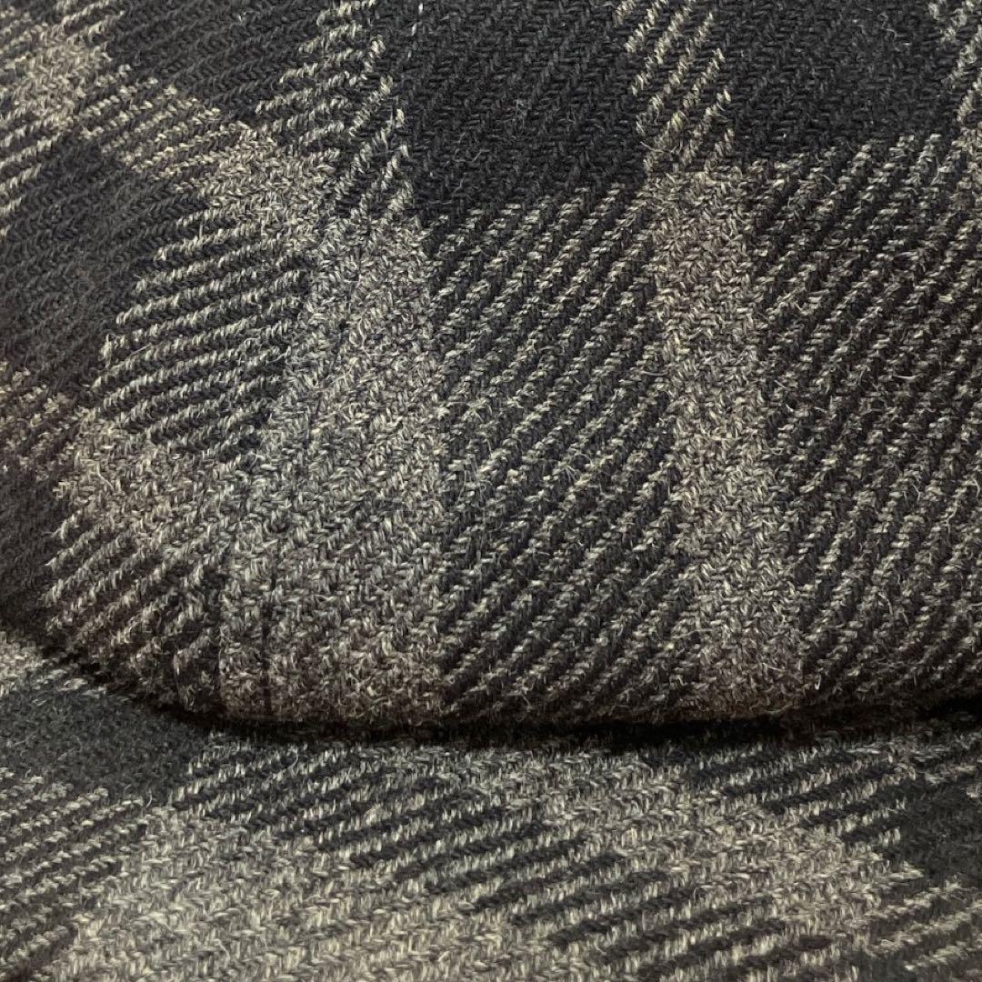 ダブルアールエル ラルフローレン キャスケット チェック ウール M