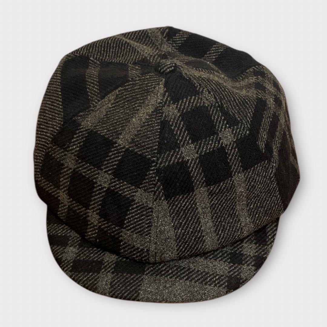 ダブルアールエル ラルフローレン キャスケット チェック ウール M