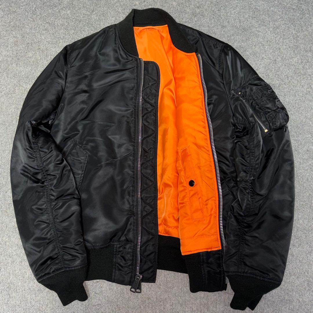 【極美品✨】【90s】ALPHA INDUSTRIE ma-1 ブラック M