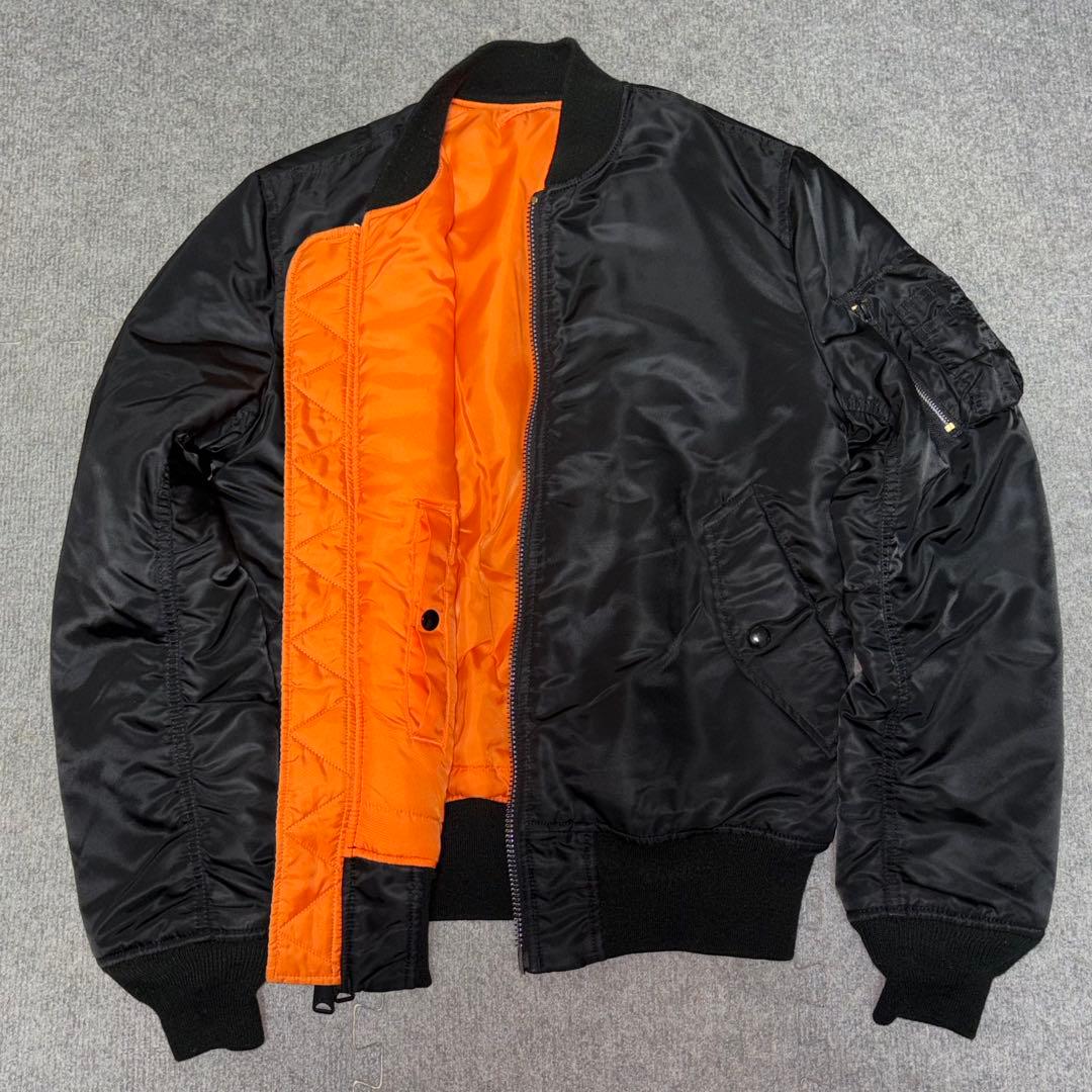 【極美品✨】【90s】ALPHA INDUSTRIE ma-1 ブラック M