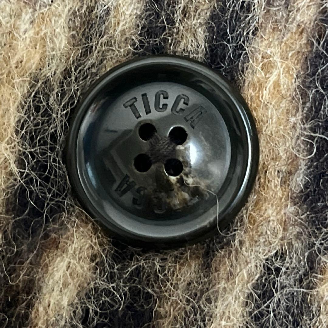 美品TICCA レオパードシャギーピーコート　TBDA-252