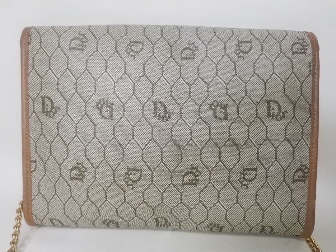 クリスチャン・ディオール ハニカムパターン チェーンショルダーバッグ