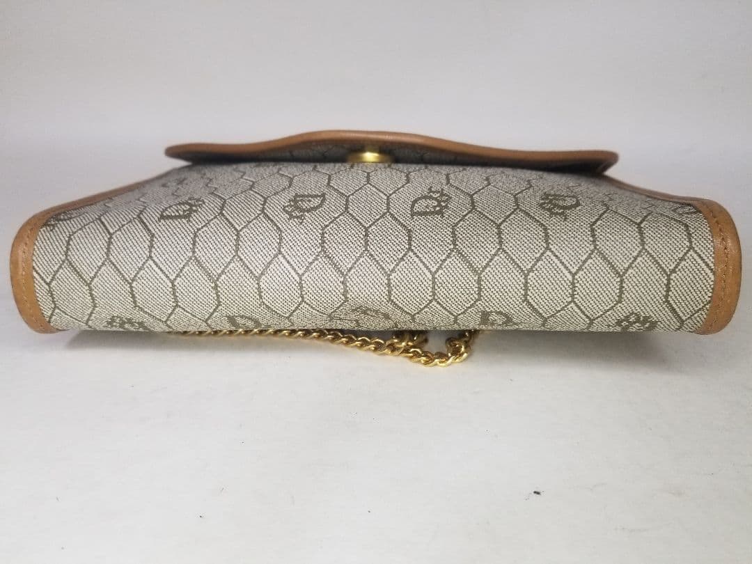 クリスチャン・ディオール ハニカムパターン チェーンショルダーバッグ