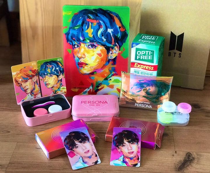 公式BTSアクリルフォトフレーム #BTS限定#コンタクトレンズケース付き
