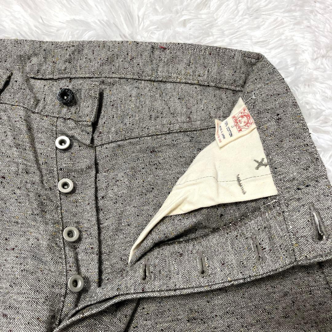 極美品✨　YAMANE DELUXE HAYAOKI 3 コットンパンツ　ネップ