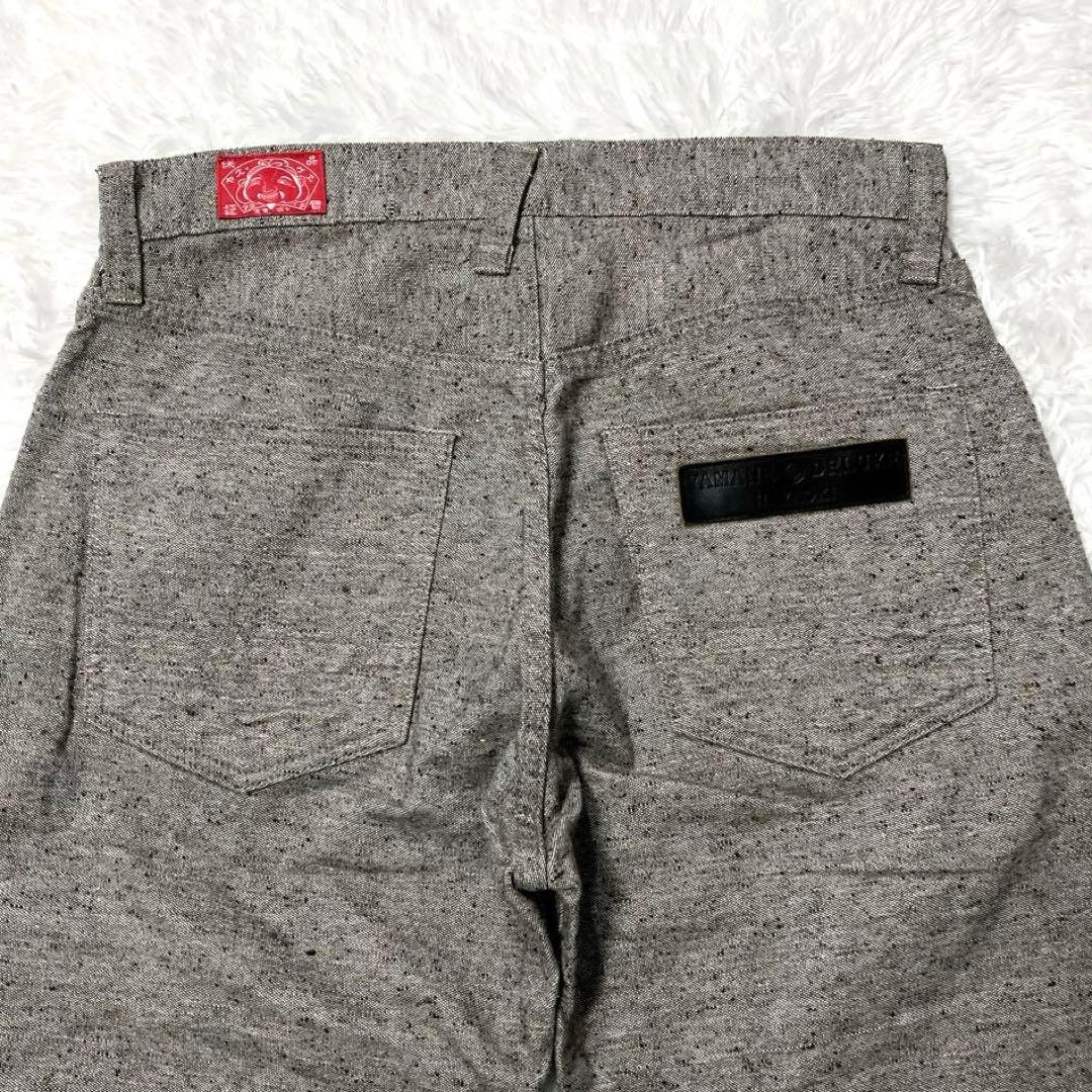 極美品✨　YAMANE DELUXE HAYAOKI 3 コットンパンツ　ネップ