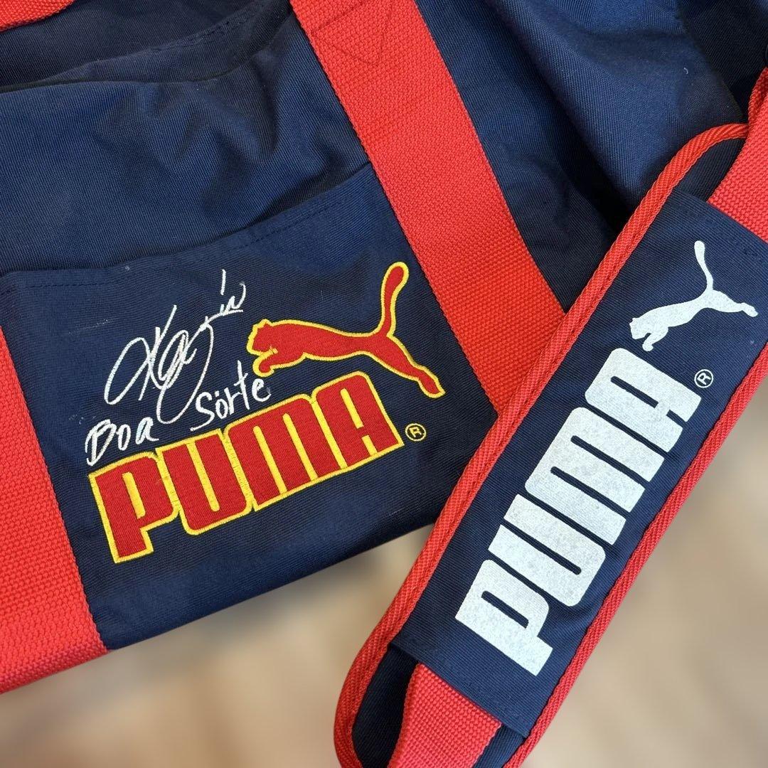 ⭐︎超レア‼︎ 三浦知良 キングカズ サイン刺繍 puma プーマ ボストンバッグ