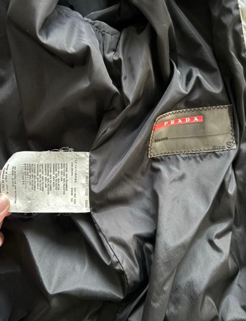 KN PRADA SPORTシルバー MA-1ジャケット