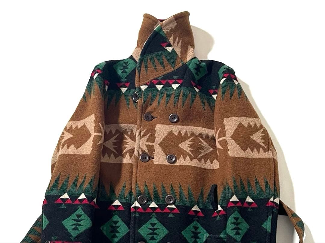 【美品】JELADE/ジェラード　マッキーノブラケットコート　ネイティブ柄　40