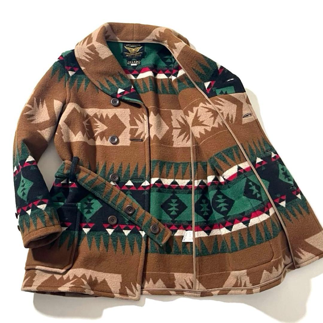 【美品】JELADE/ジェラード　マッキーノブラケットコート　ネイティブ柄　40