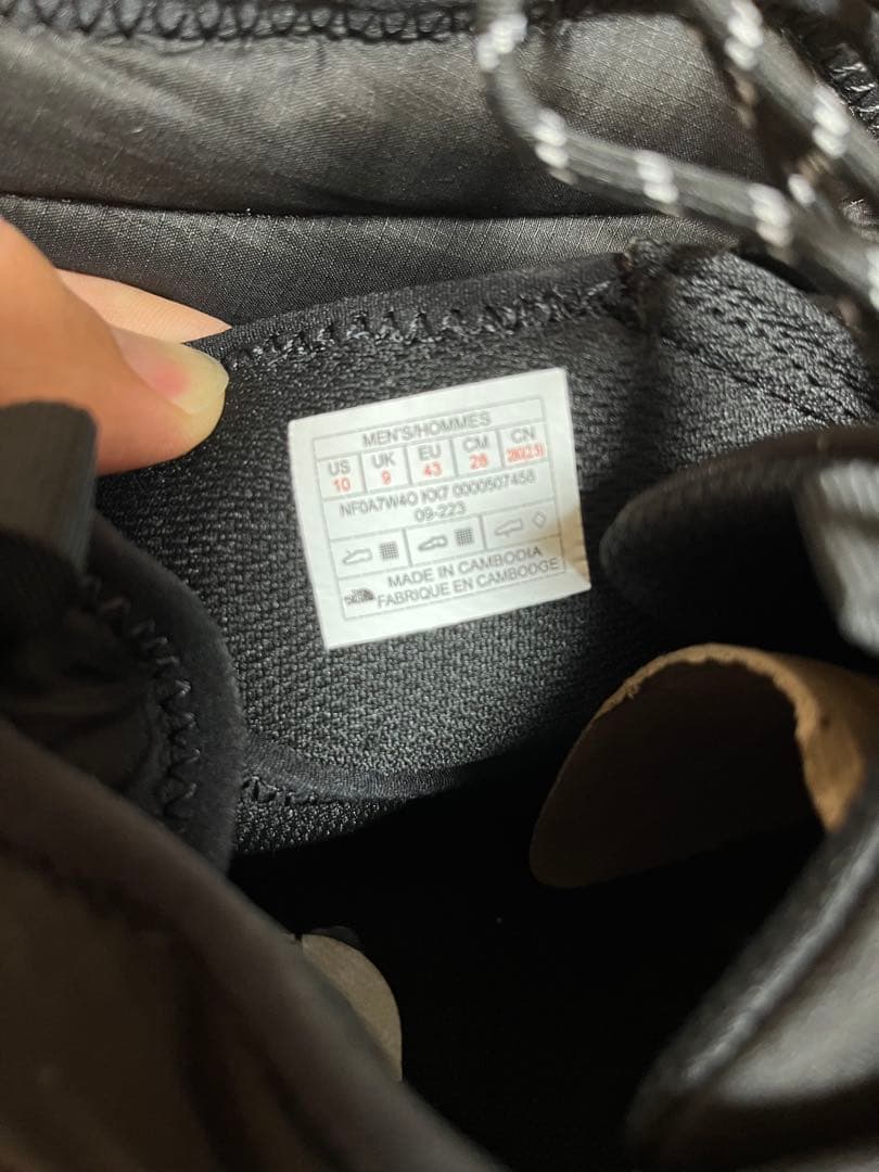 THE NORTH FACE Nuptse Chukka ブラック US 10