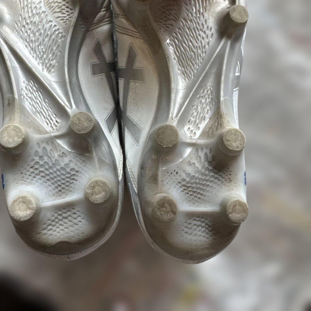 asics DS light Whitesilver サッカースパイク26.5
