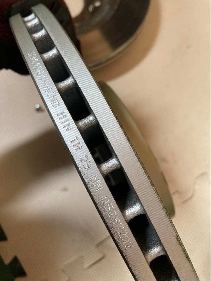 シビック FN2 タイプR ユーロ ブレーキ キャリパー ローター 左右 セット