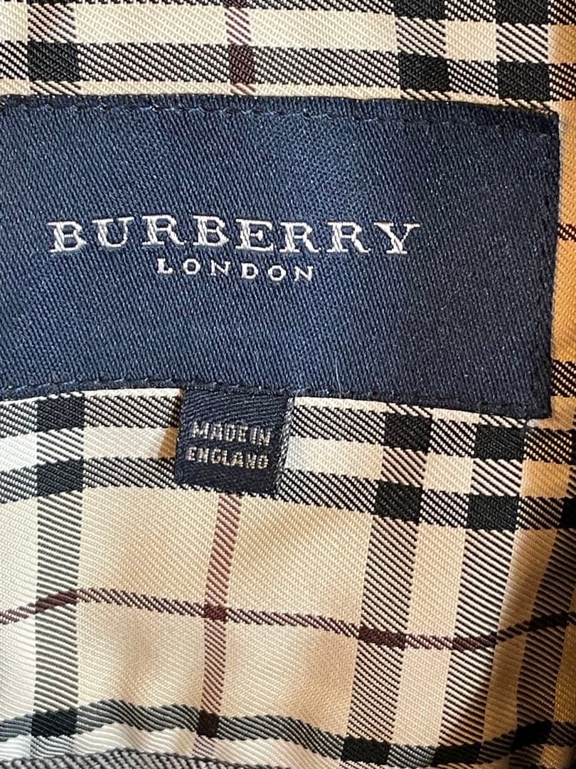 バーバリー　ロンドン　ノバチェック　Gジャン　イギリス製