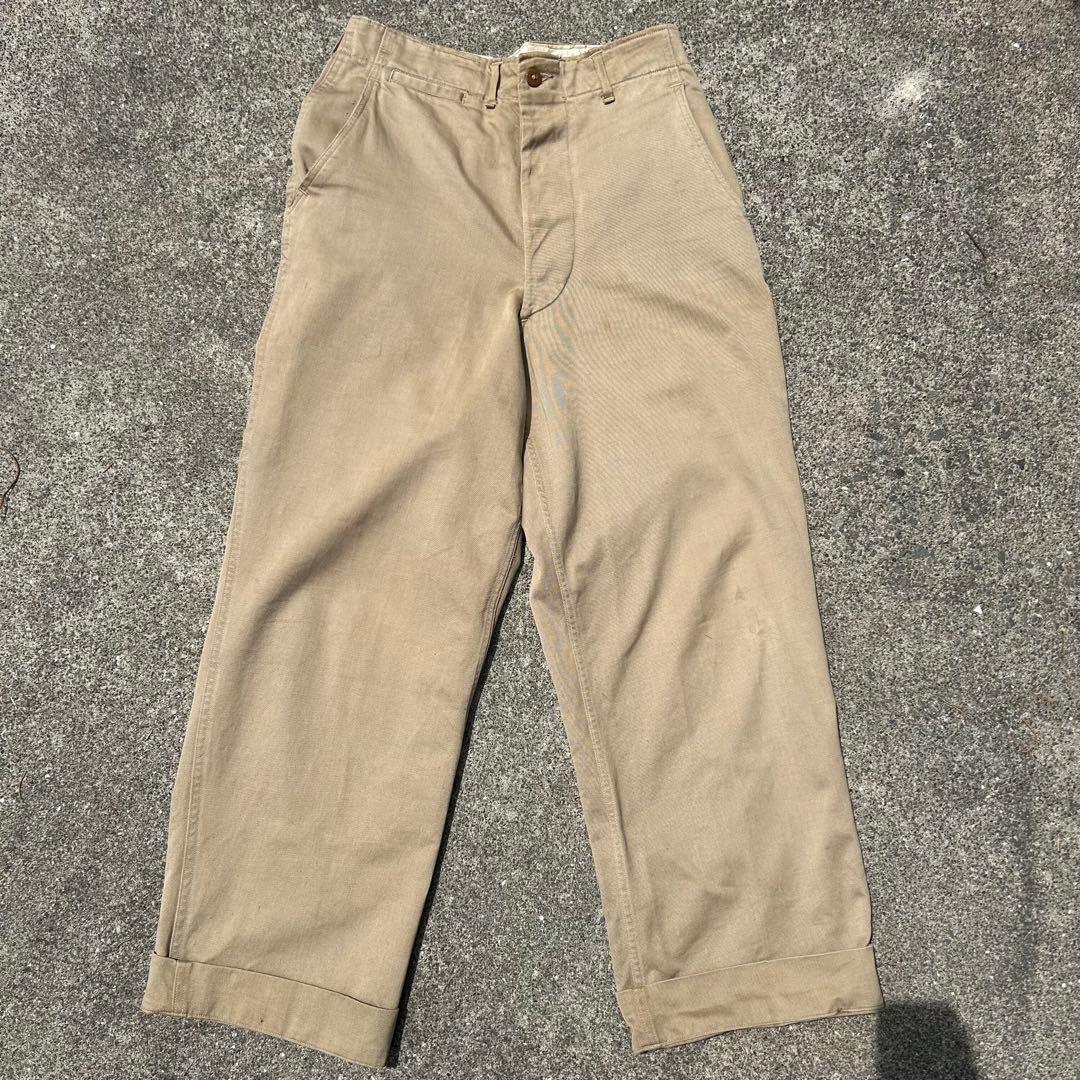 【イチオシ！】40s U.S ARMY M-45初期 チノパン ミリタリーパンツ
