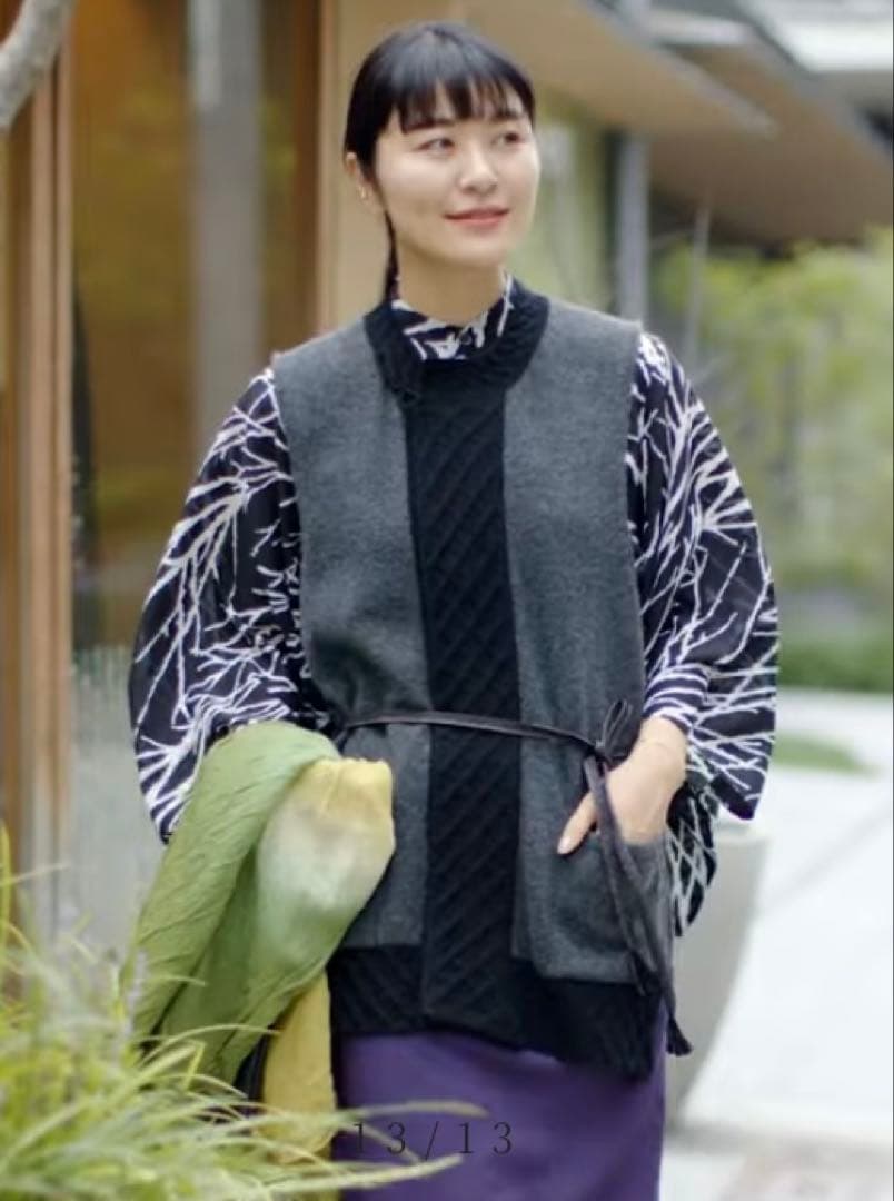 ラムウール袖なし朝服