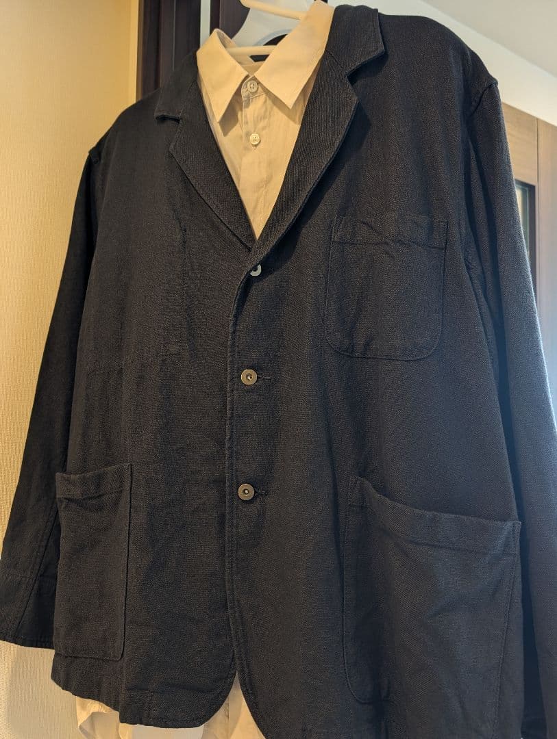 『3点セット』無印 MUJI Labo 和紙混ジャケット パンツ シャツ XL