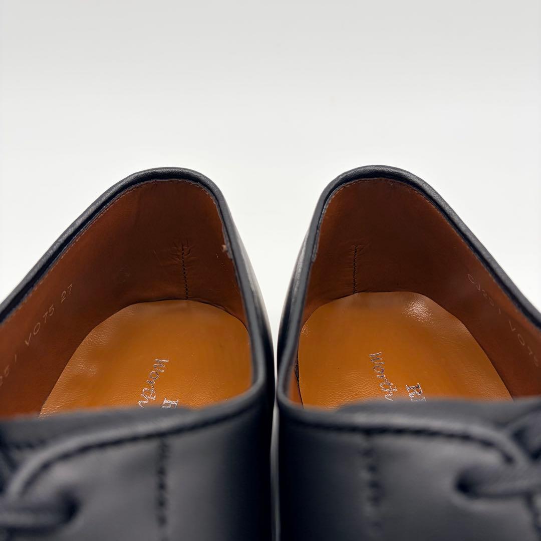 【未使用】REGAL リーガル ストレートチップ 27cm 黒 内羽根 革靴