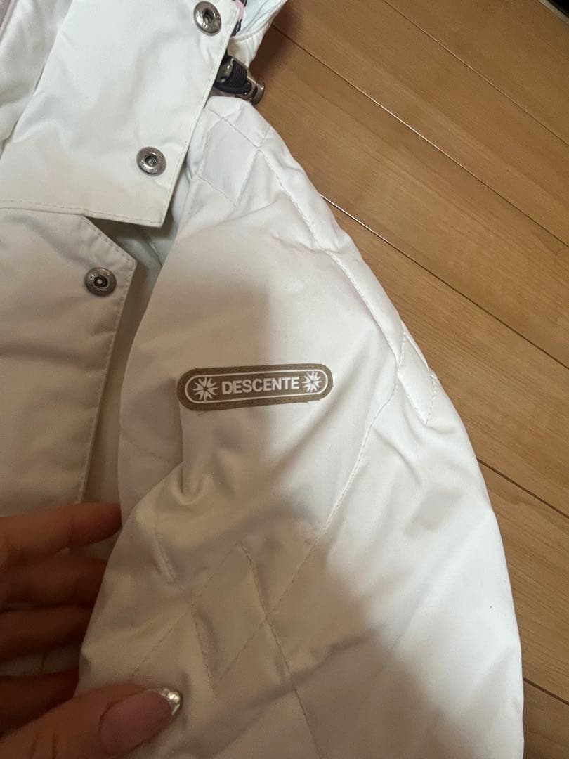 DESCENTE スキーウェアセット（ホワイト/グレー）