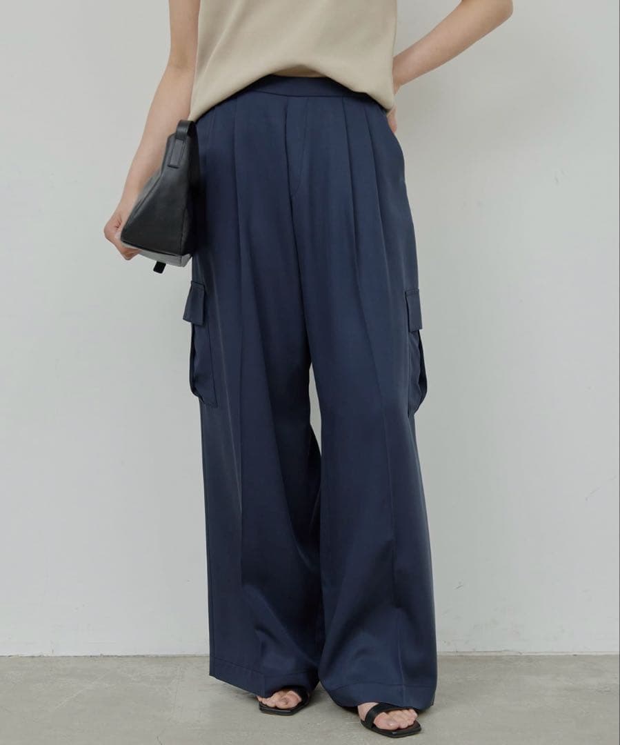 【25SS】【新品】GALLARDAGALANTE サテンカーゴパンツ