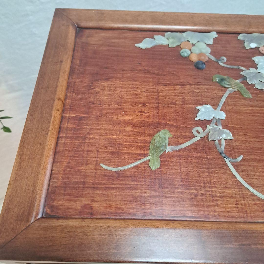 美術品 　希少　石細工　中国　 チェスト　工芸品　箪笥 骨董　アンティーク