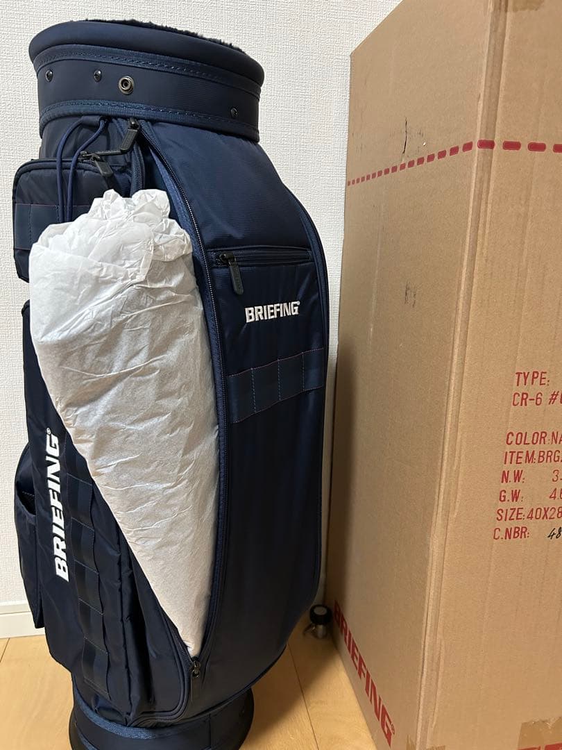 【新品•未使用】BRIEFING キャディバッグ CR-6 ネイビー