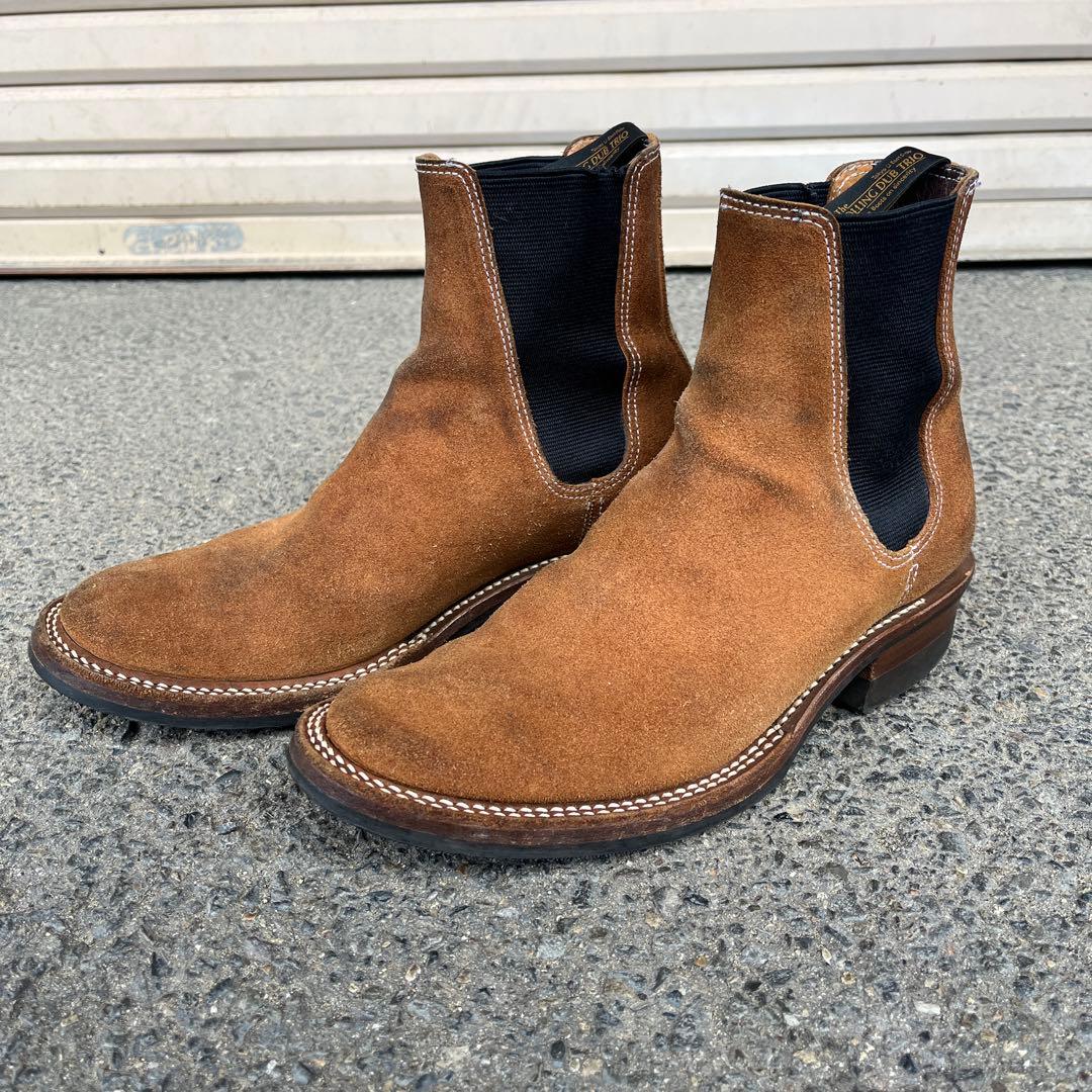 ローリングダブトリオ スエード サイドゴアブーツ　size8