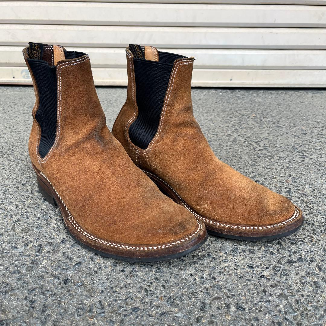 ローリングダブトリオ スエード サイドゴアブーツ　size8