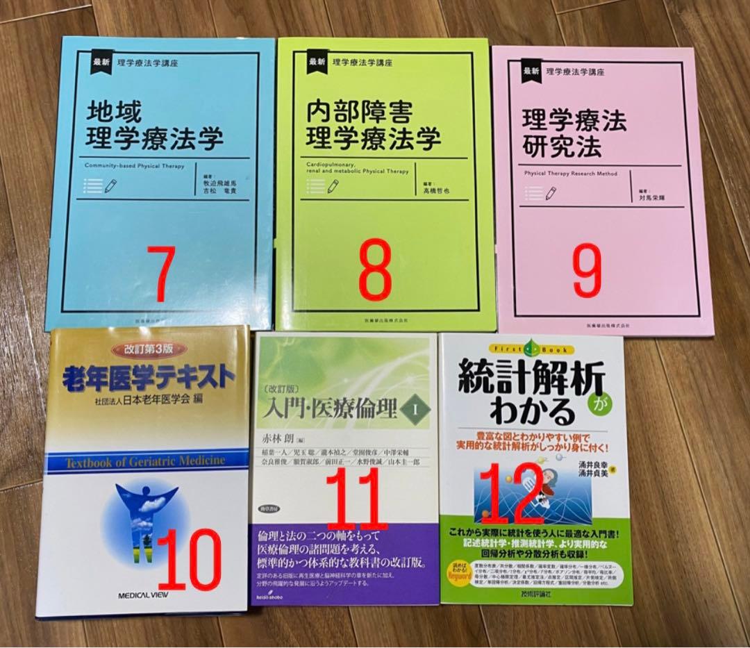 理学療法学科　参考教科書