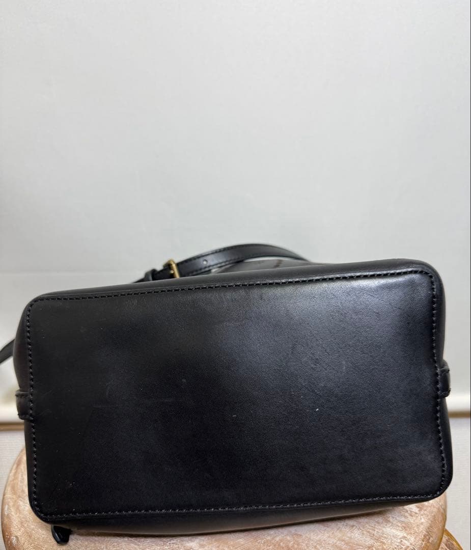 ポロラルフローレン カットワーク ネイティブ柄巾着ショルダーバッグ