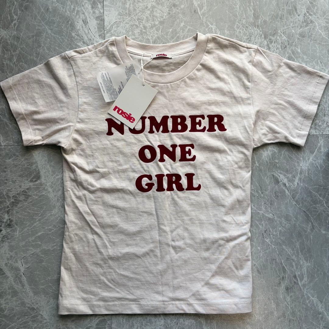 【試着のみ】number one girl Tシャツ　ロゼ　rose rosie