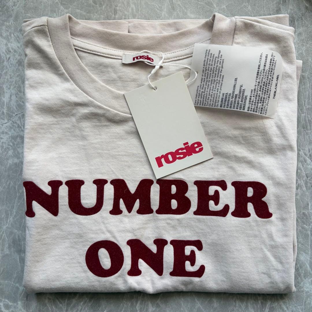【試着のみ】number one girl Tシャツ　ロゼ　rose rosie