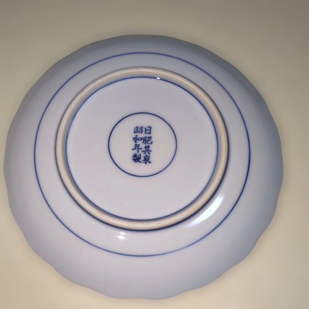 日肥其泉 昭和年製 献上手古伊万里金彩皿 5枚セット