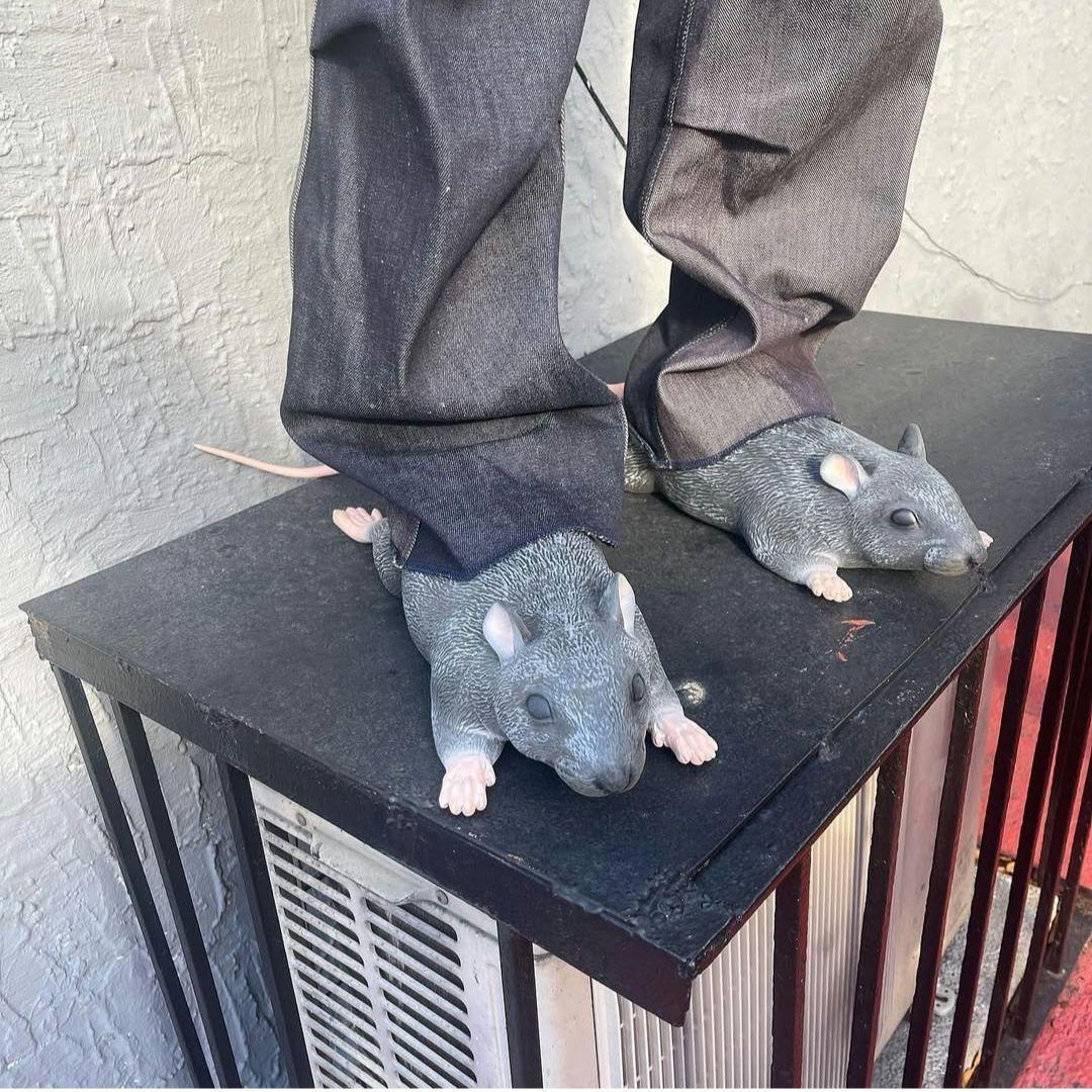 希少 イムランポテト ラット スリッパ グレー ねずみ シューズ スニーカー