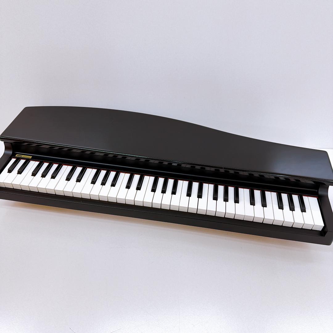 【良品】KORG コルグ MICROPIANO マイクロピアノ 黒 蓋　ペダル付