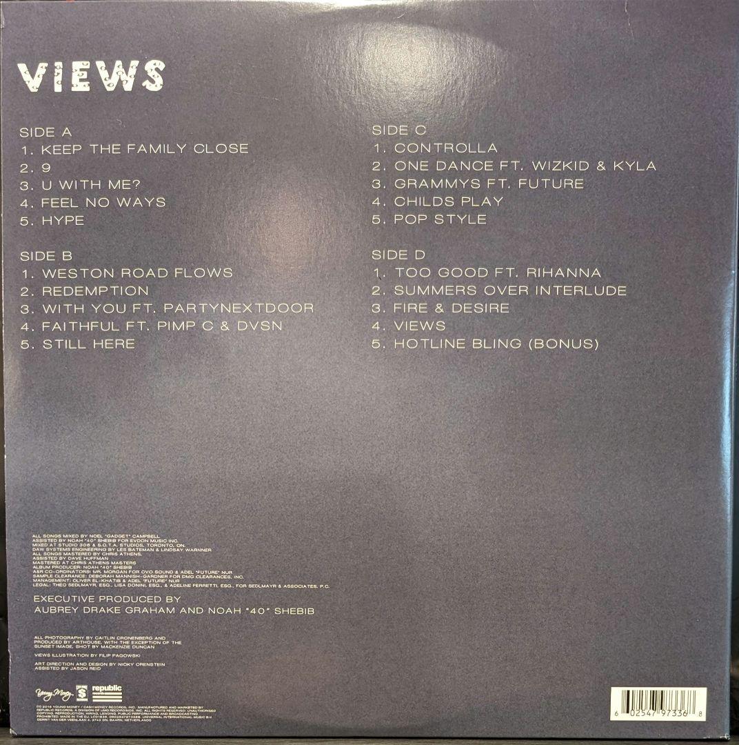 Drake Views ドレイク One Dance Hotline Bling