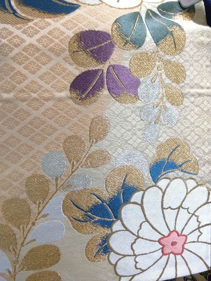 振袖フルセット、正絹紅型成人式、重ね衿、帯揚げ帯締め、西陣袋帯、襦袢、ガード加工