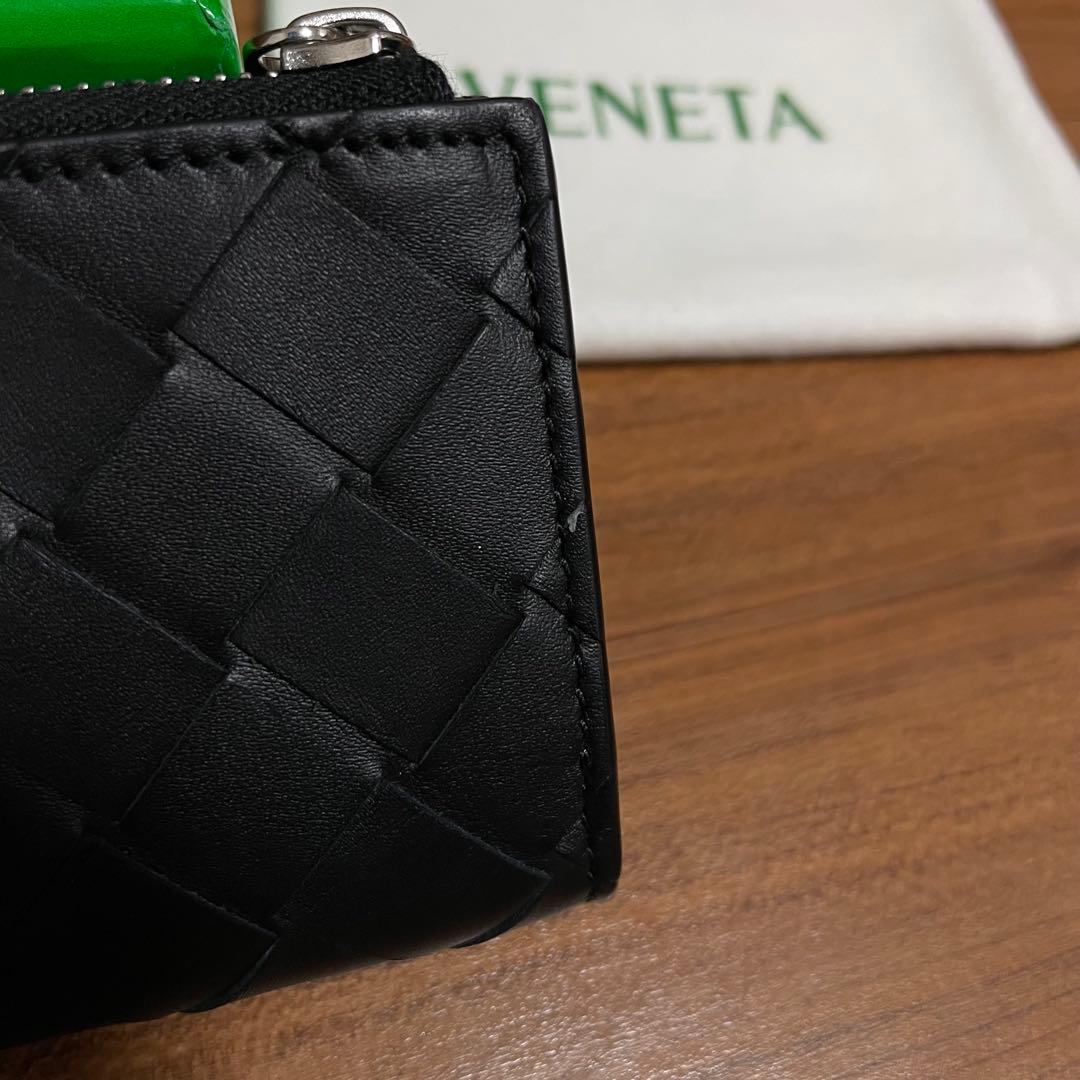 未使用展示品　BOTTEGA VENETA 三つ折り　財布　ブラック