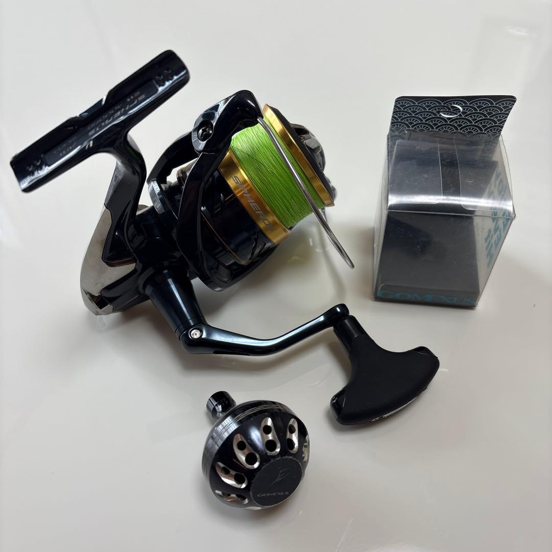 【中古】SHIMANO スフェロスSW4000HG ゴメクサスハンドルノブおまけ