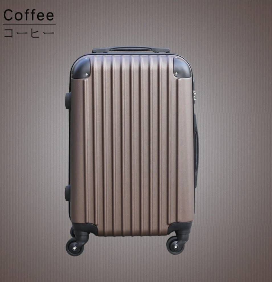 大容量　軽量　スーツケース 本体　高品質　Lサイズ　XLサイズ　ブラウン