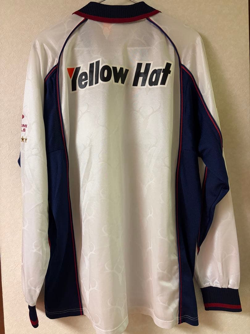 鹿島アントラーズ長袖アウェイ選手支給品　2001年Oサイズ