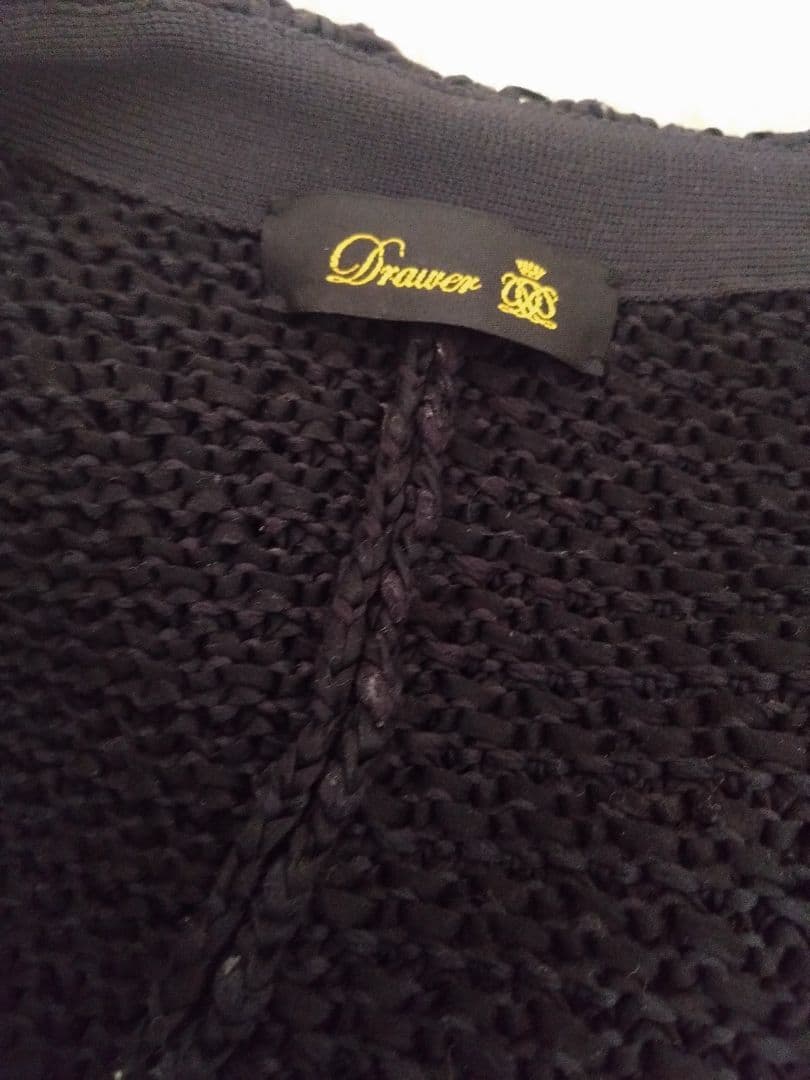 Drawer　ノーカラー　ジャケット　ニットツイード　秋冬