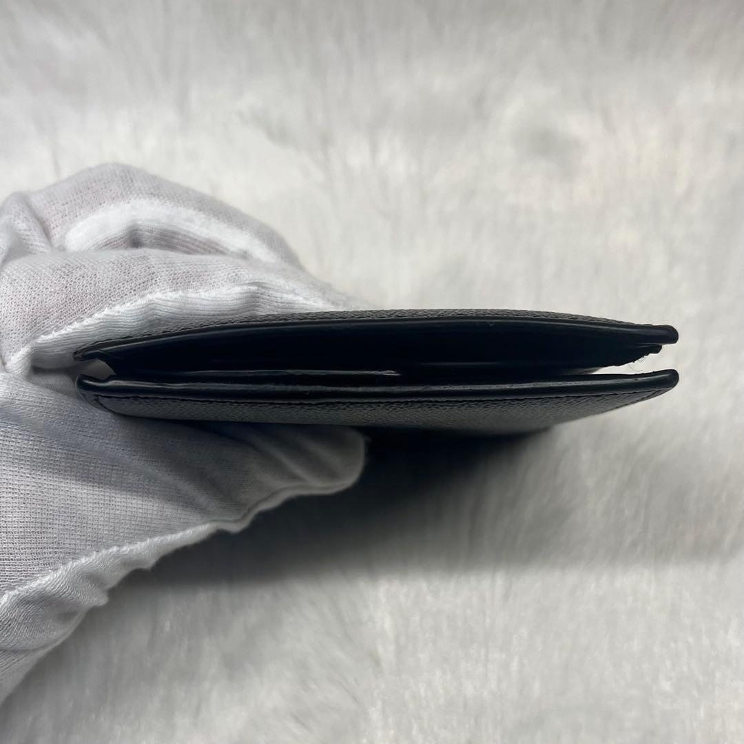 【超美品】COACH ブラック 二つ折り財布