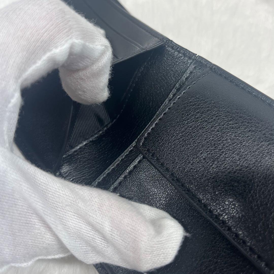 【超美品】COACH ブラック 二つ折り財布