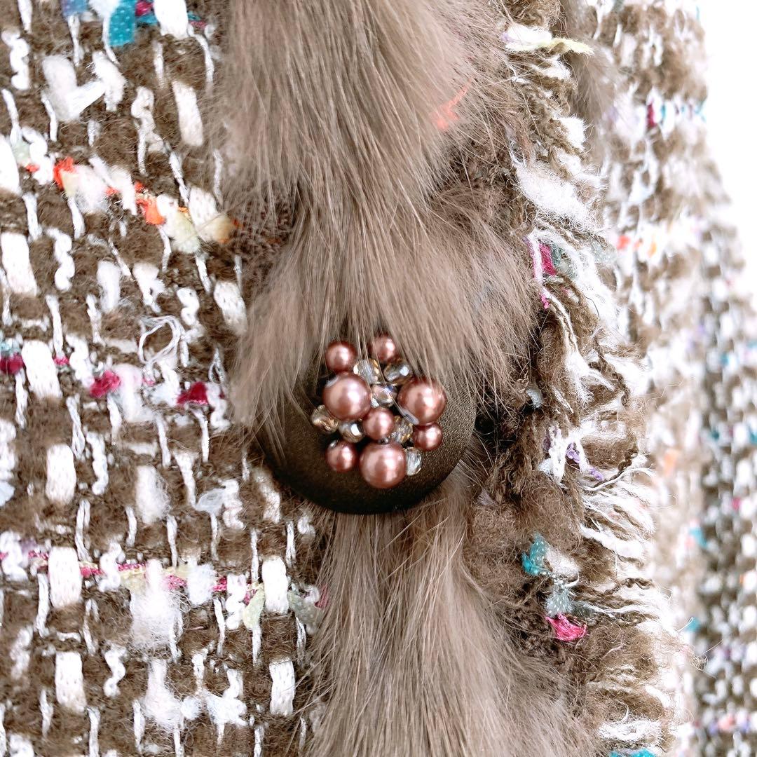 【美品✨】定価20万❤️エポカ✨サイズ40✨ラビットファー✨ロングコート✨日本製