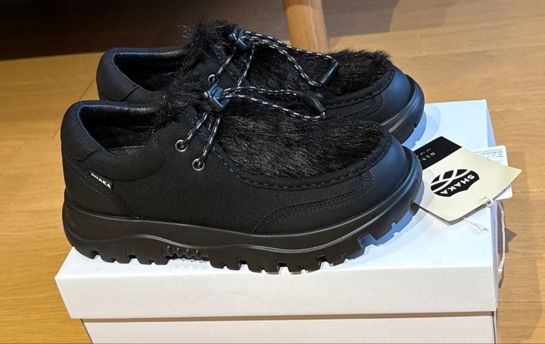 値下済☆美品　今期新作　SHAKA ファー付きチロルモックシューズ 2025AW