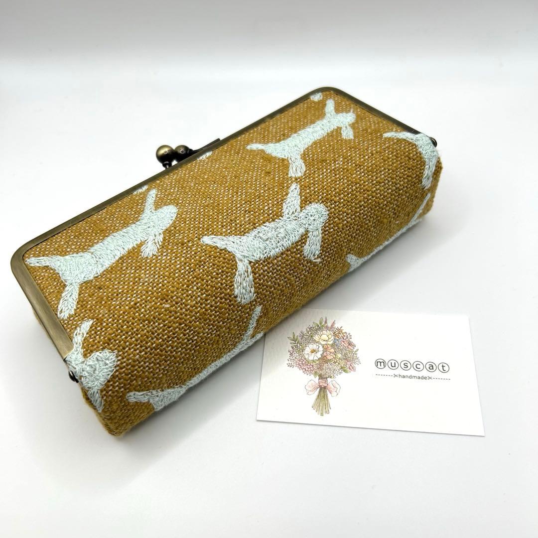 みや⚮̈ ミナペルホネン/ボックスがま口・大/2点まとめ